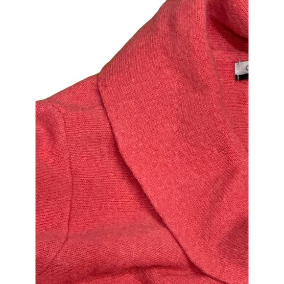 Chiaramente Italy Small Orange shawl cape cardigan Sweater wool blend Classic * - Picture 6 of 6